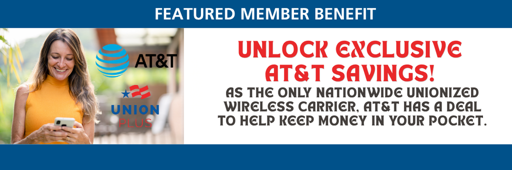 Union Plus Benefit Homepage Slider AT&T Discounts